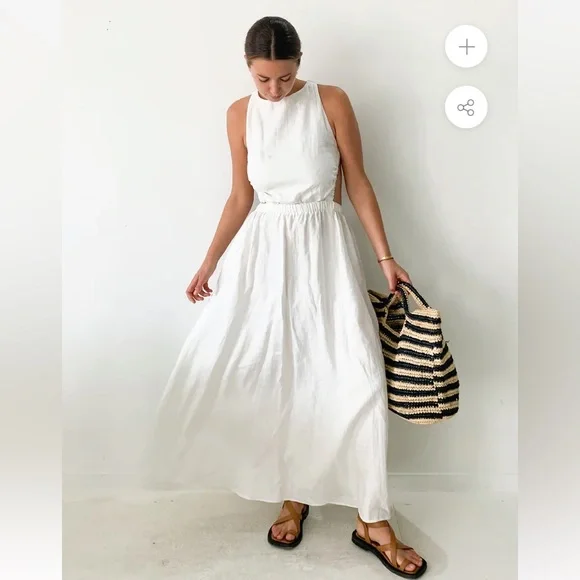 SIR Alena Maxi Dress Ivory Size 3 (AU12) - Picture 5 of 8